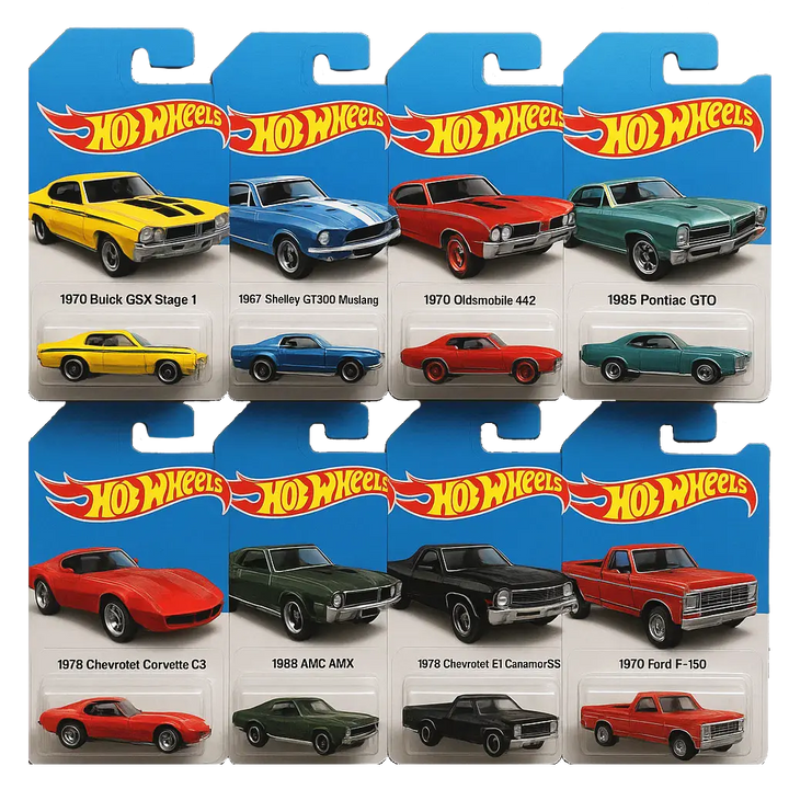 Horký výprodej - 50% SLEVA - Adventní kalendář Hot Wheels Muscle Toy Car - 24 DNŮ 2025