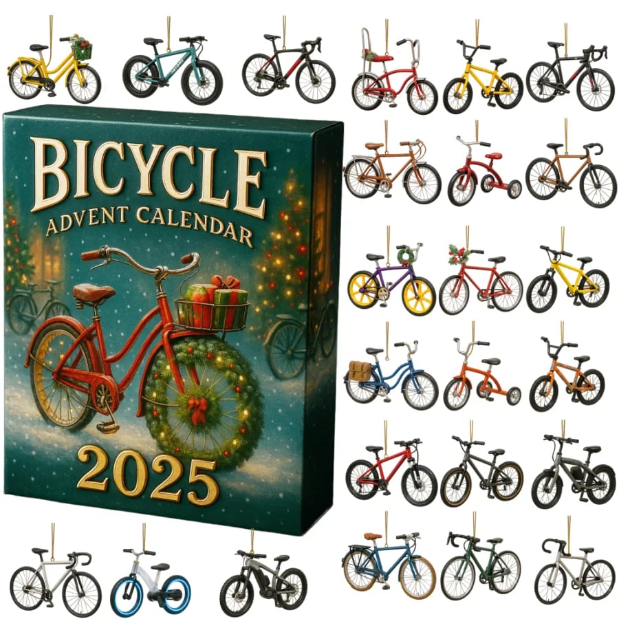 Adventní kalendář s cyklistickým motivem 2025