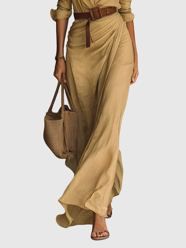 Svatava | Dlouhé šaty s límečkem