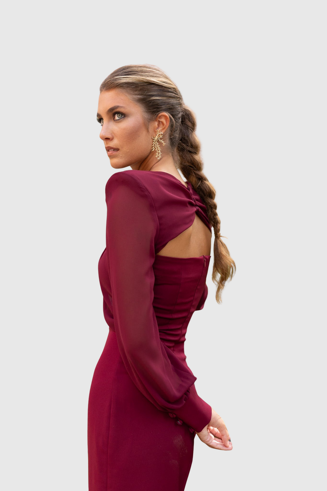 TIANA - ELEGANTNÍ MIDI ŠATY