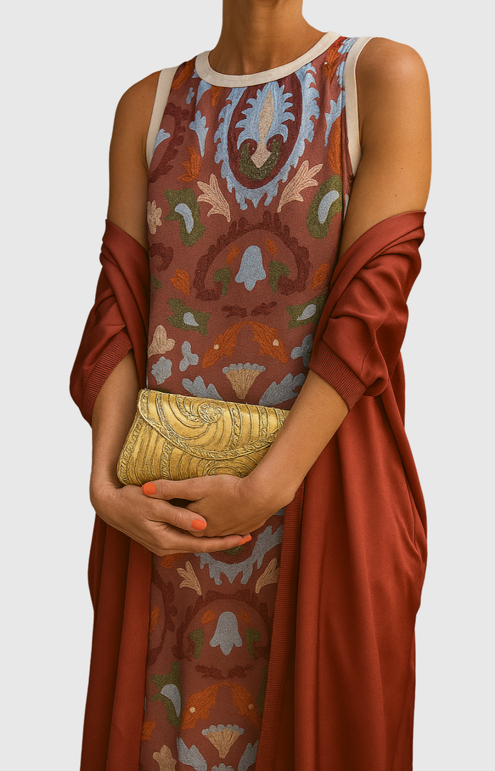 SERAPHINA | Elegantní Dlouhé Šaty s Ladící Štolou pro Výjimečné Příležitosti