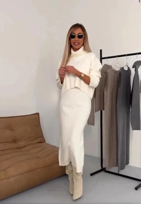 Sada Mila – Elegantní pletený komplet