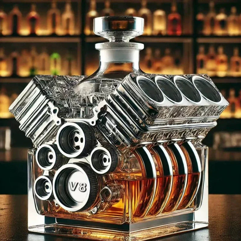 Karafa Motor V8 – Síla a styl pro váš bar