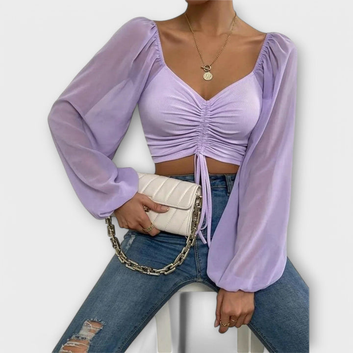 Jacqueline | Volánová večerní blůza