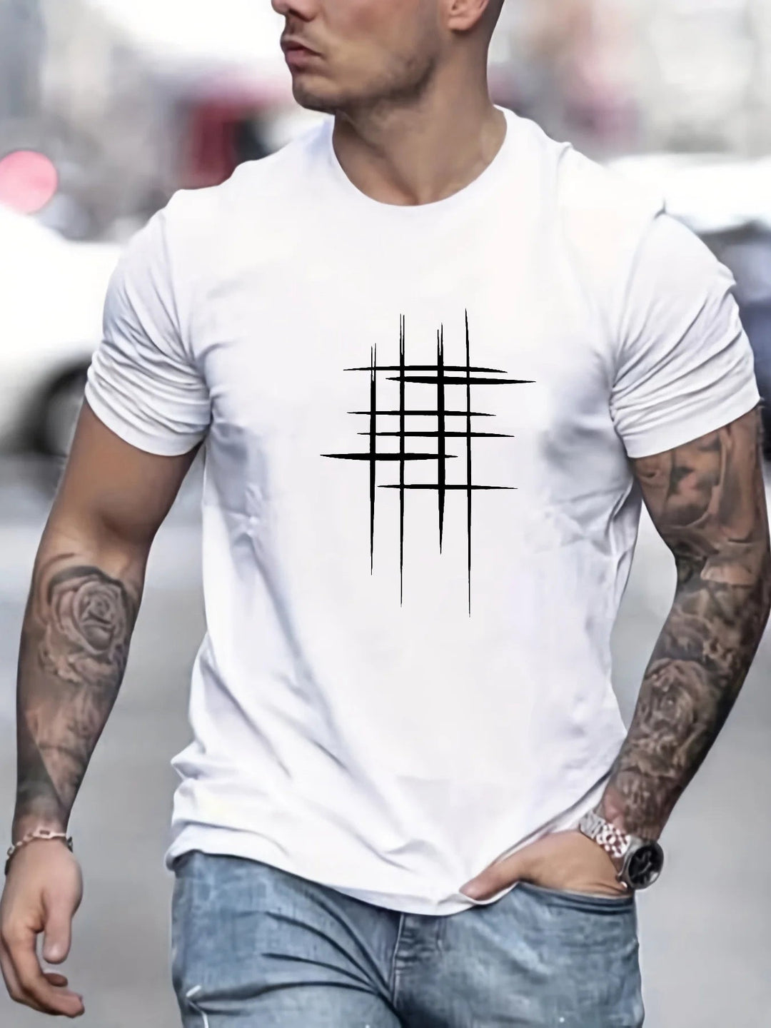 Savrani™ | Elegantní krátký rukáv T-shirt s grafickým potiskem