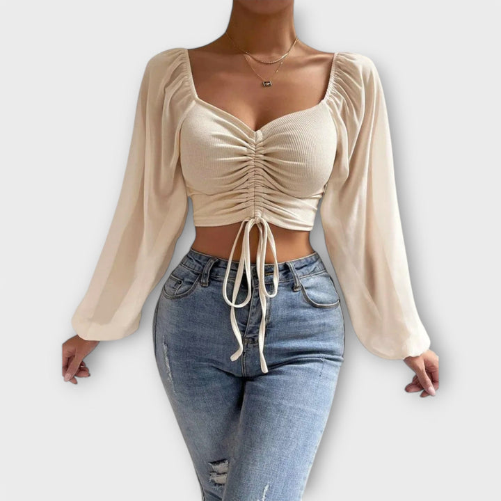 Jacqueline | Volánová večerní blůza