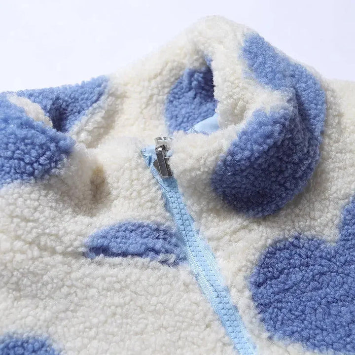 Daria™ | Dvoubarevná bunda srdíčka