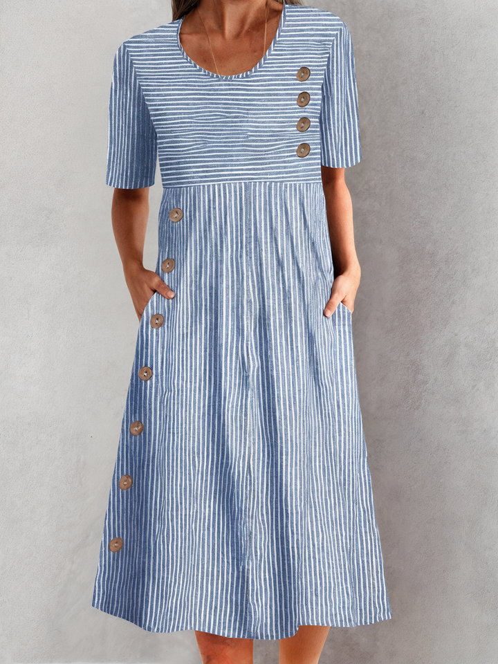 Sofia | Pruhované letní šaty