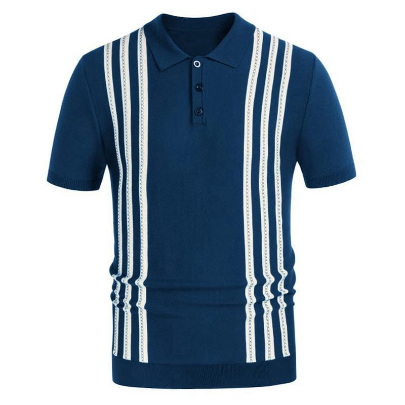 Savrani™ | Polo casual s pruhy.