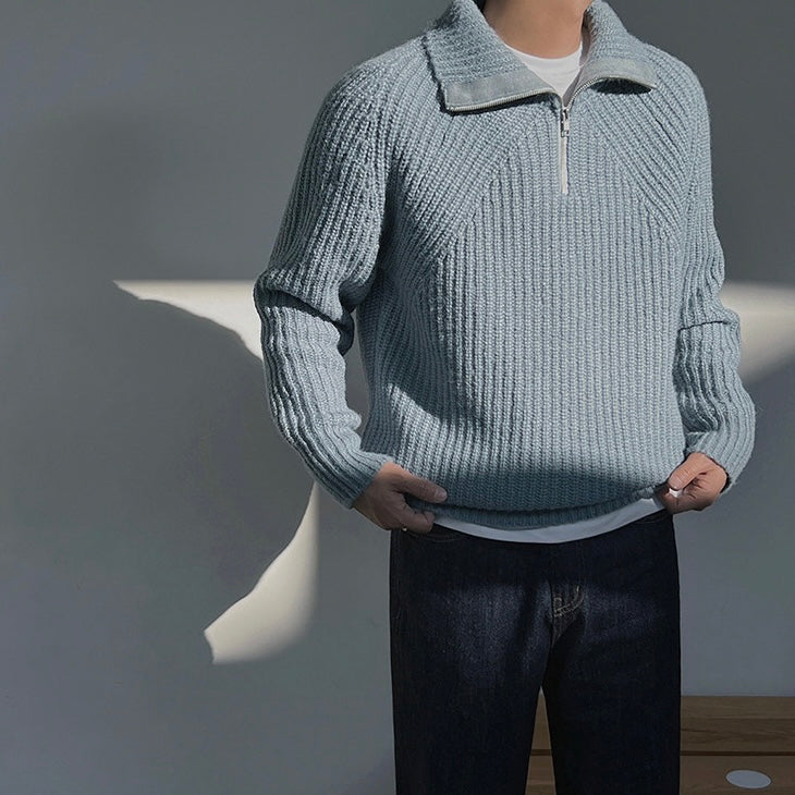 Savrani™ | Pulovr Azure s čtvrtinovým zipem.