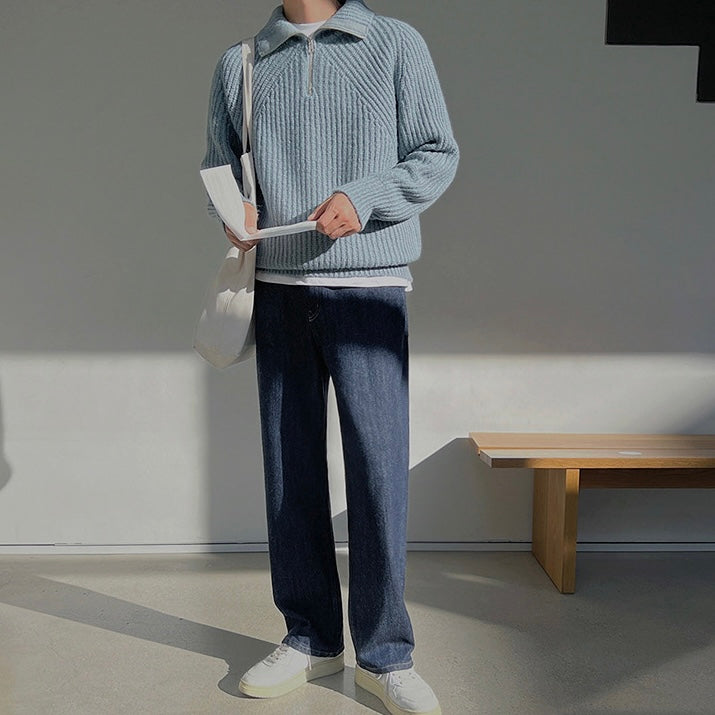 Savrani™ | Pulovr Azure s čtvrtinovým zipem.