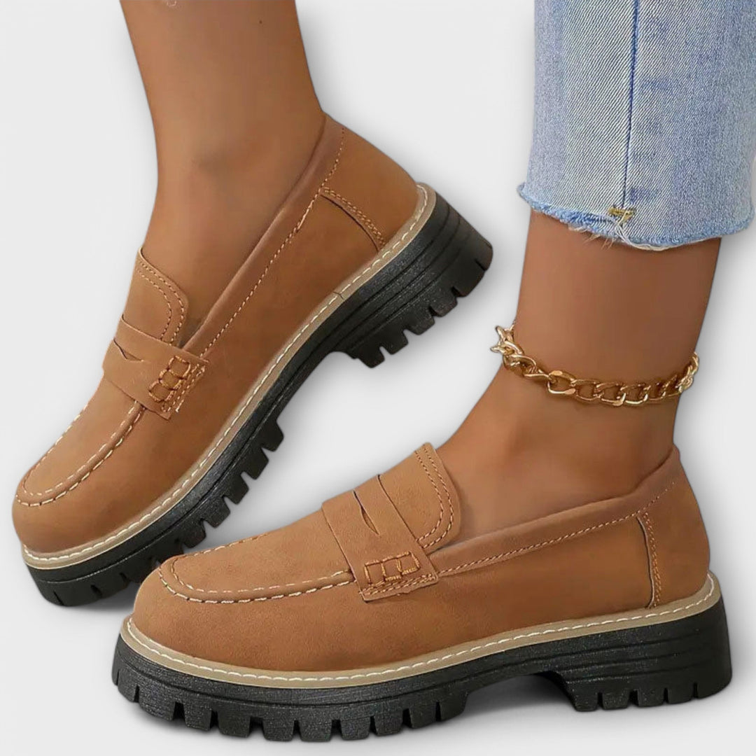 Primrose | Retro platformové mokasíny